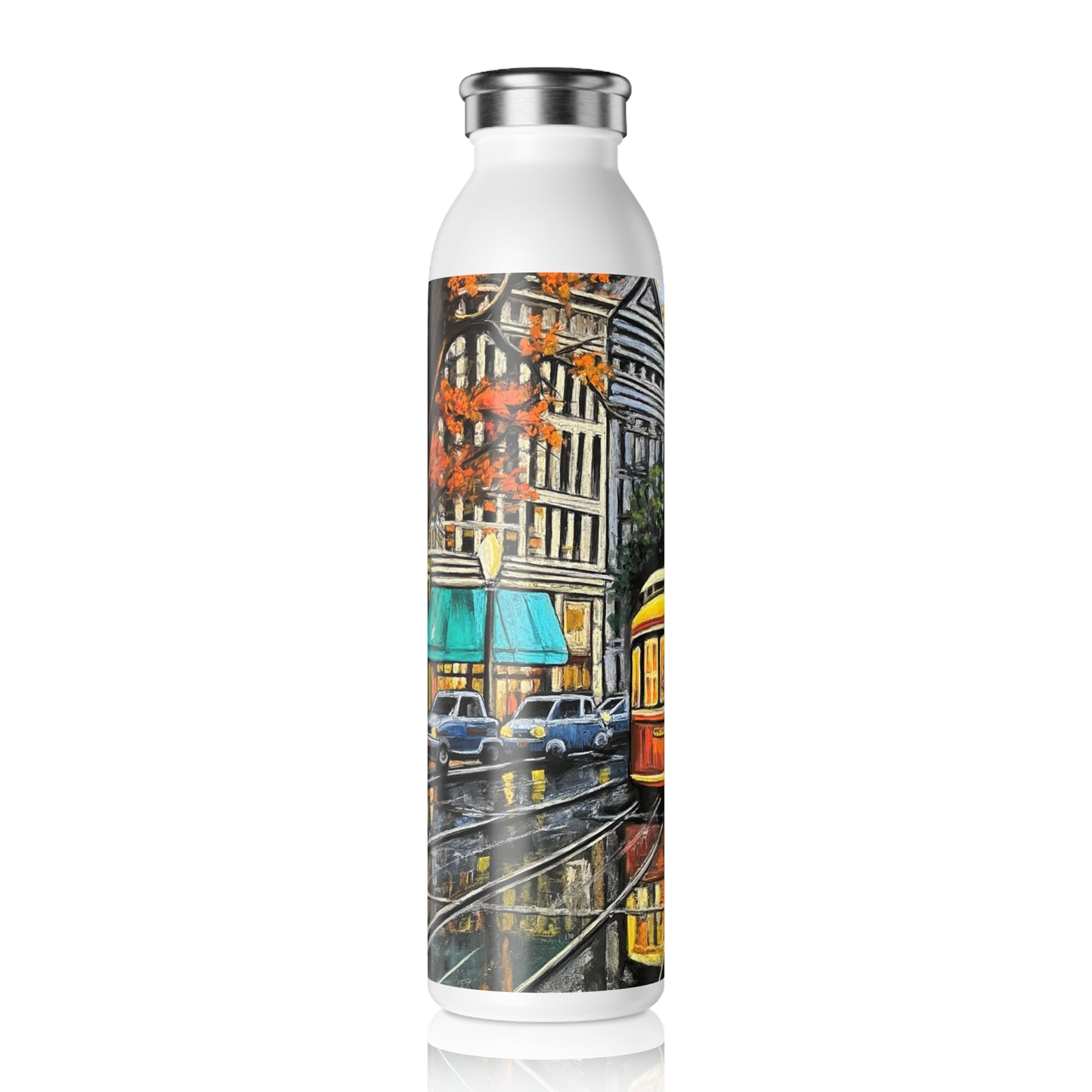 Cityscape Slim Water Bottle