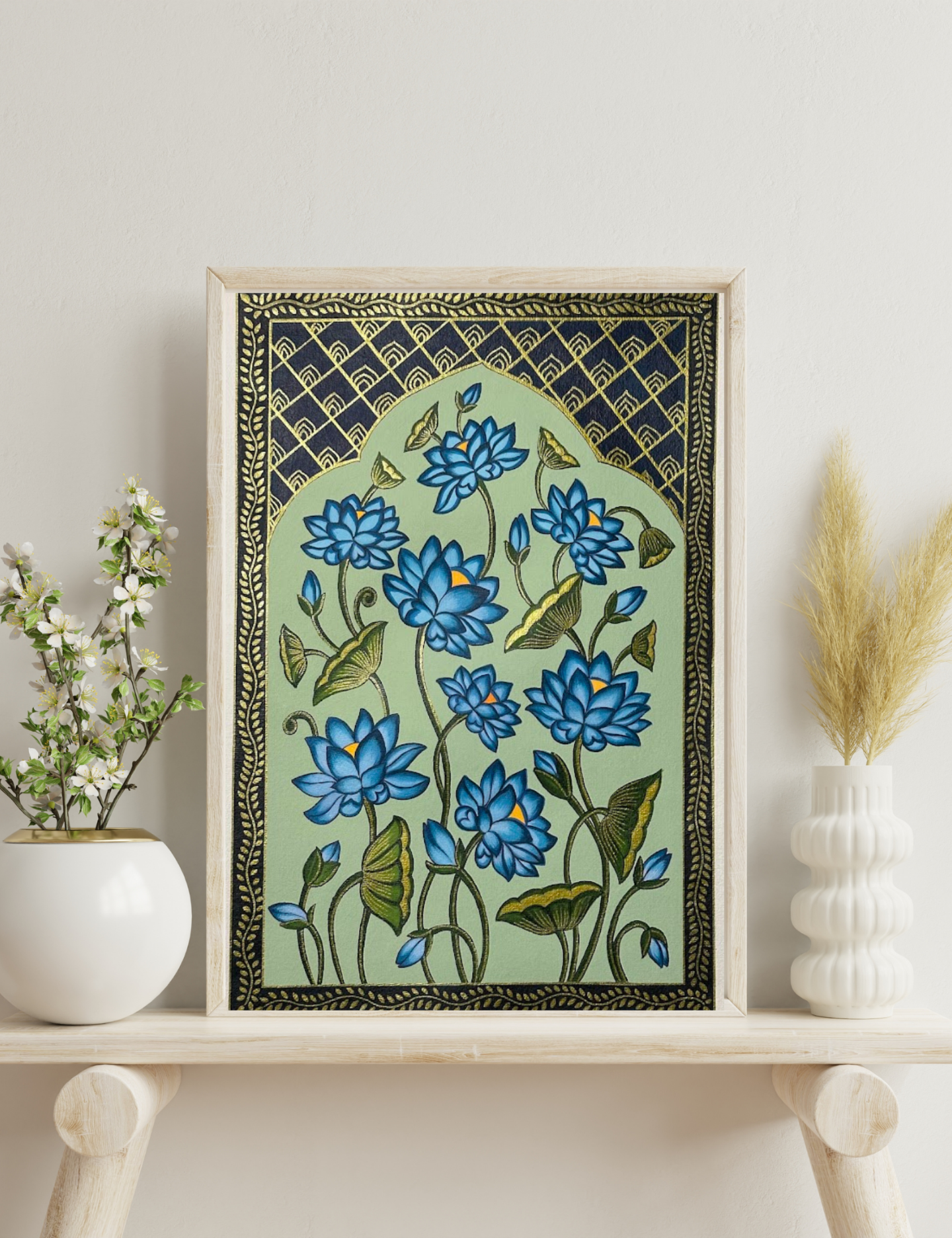 Kalamkari Lotus