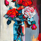 Flowers oil pastel